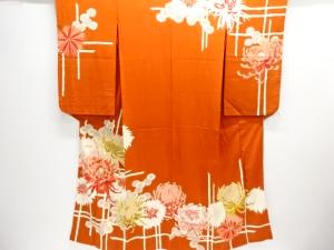 大正ロマン　菊模様着物